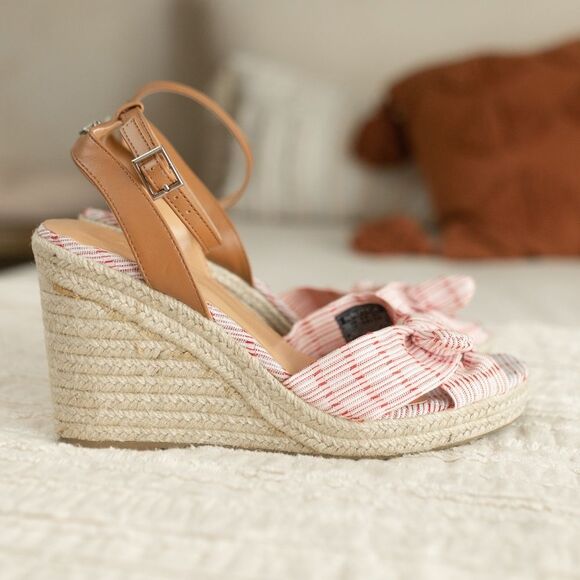 Women's Nautica Curia Red and White Espadrilles with Bow Detail‎ size 9.5 - Picture 8 of 14